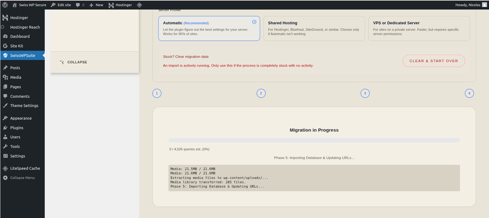 Migration module entry