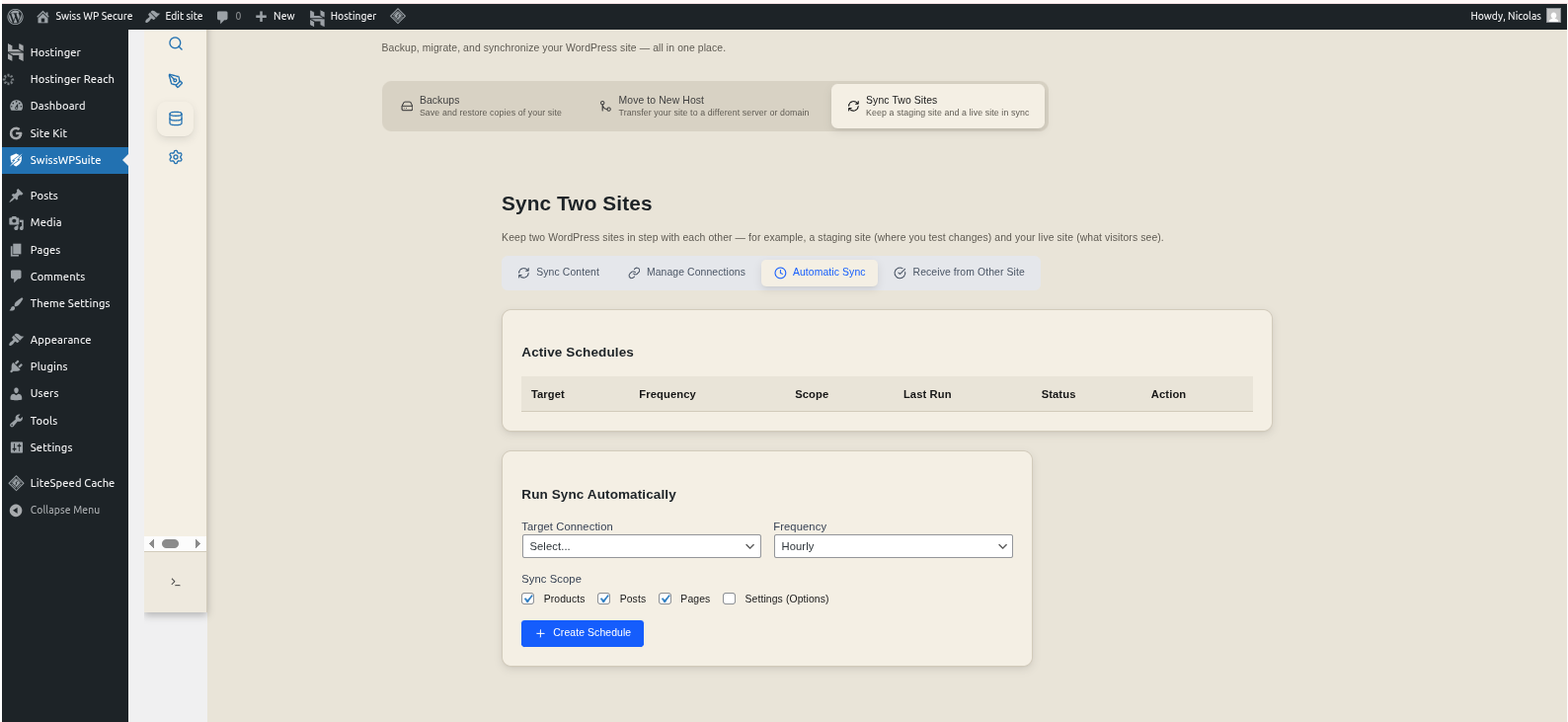 Automatic sync configuration